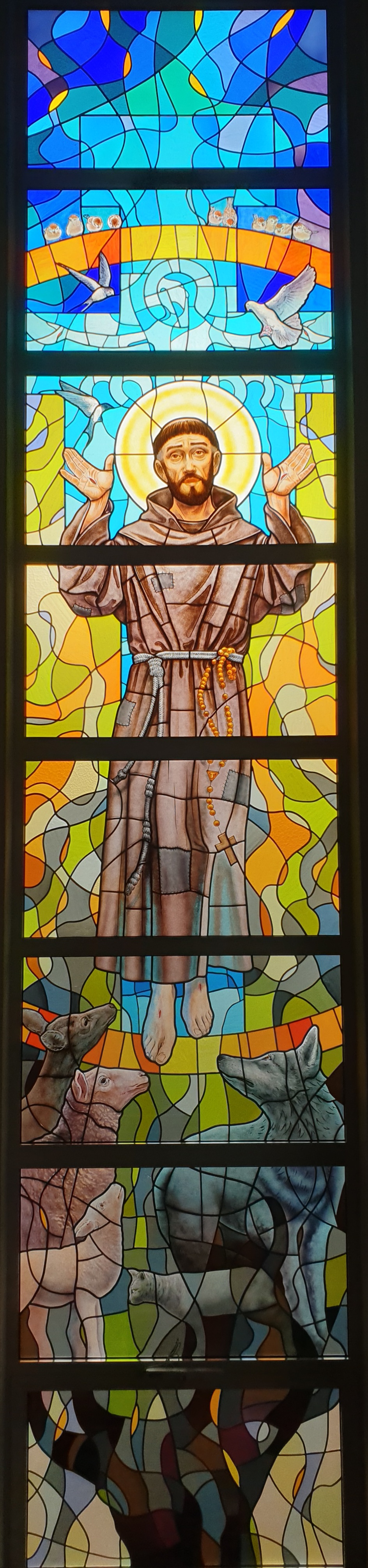 Gierczak Zbyszek św FRANCISZEK witraż